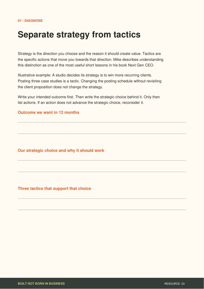 Make Better Business Decisions: Leadership Workbook